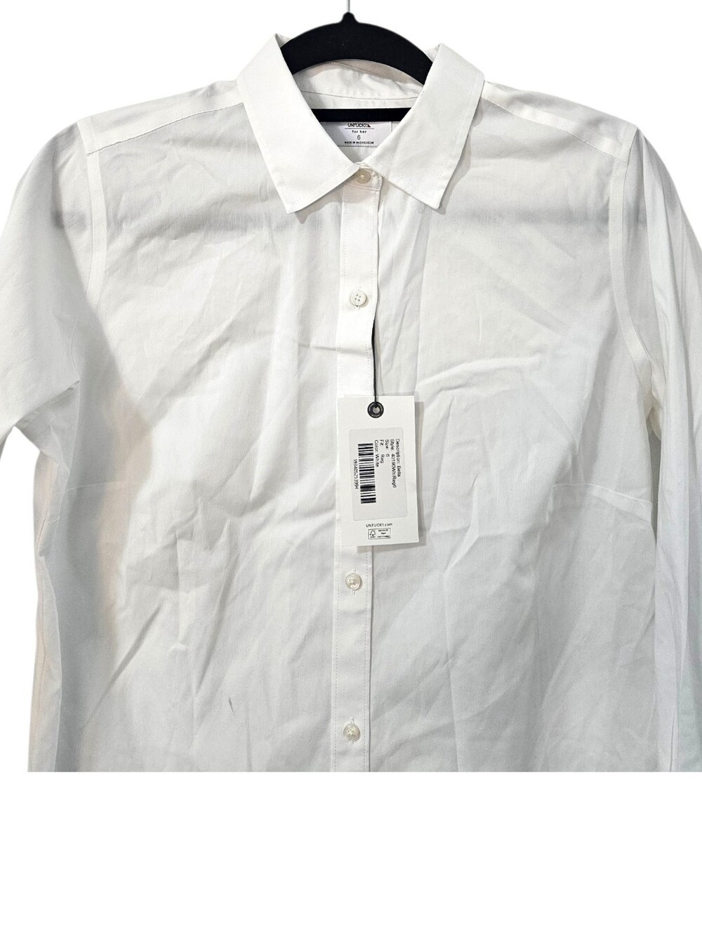 NWT Untuckit Wrinkle-Free Classic Fit Isabella Shirt Size 6 - Picture 4 of 10